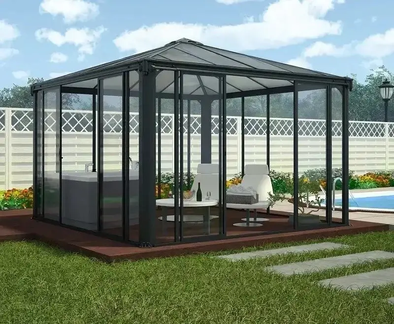 glass pergola