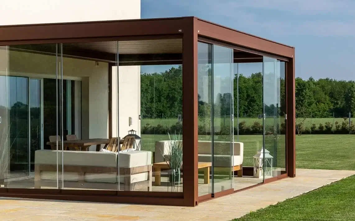 glass pergola