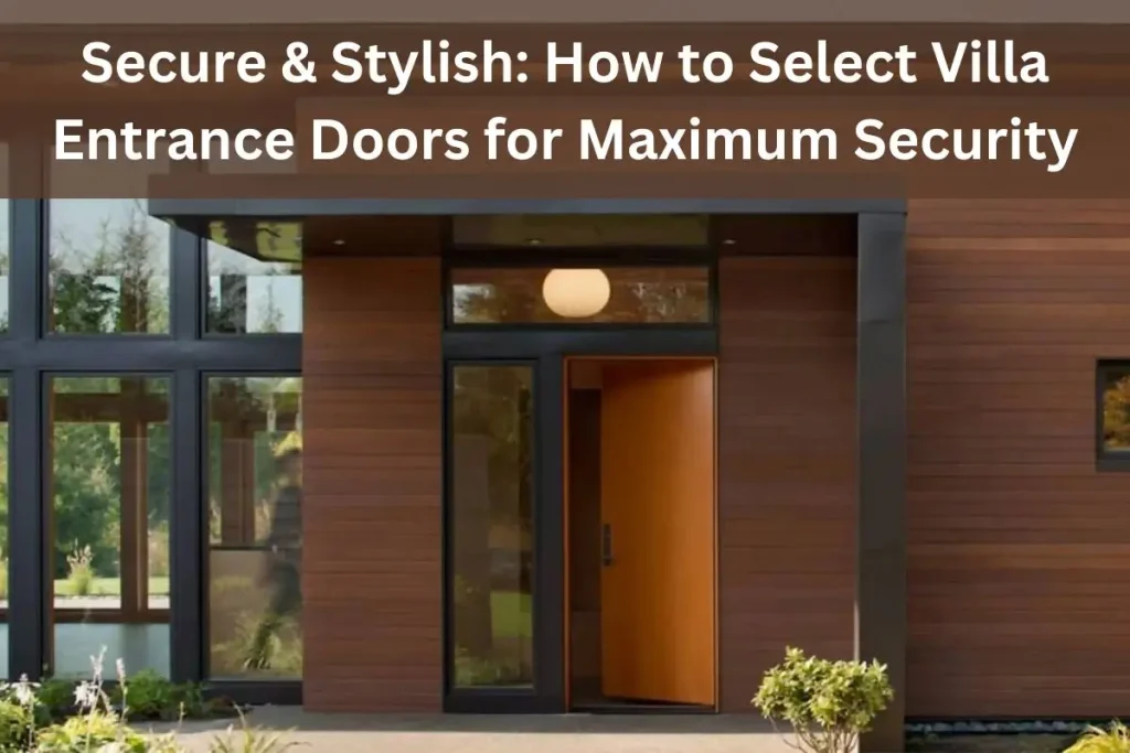 Secure & Stylish: How to Select Villa Entrance Doors for Maximum Security